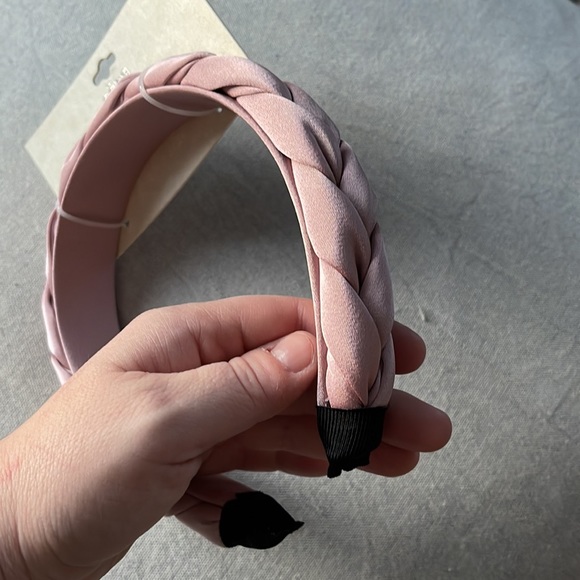 NWT Pink Braid Satin Headband - Picture 4 of 4